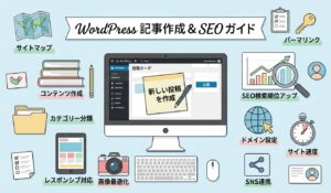 【初心者向け】WordPressの投稿方法とSEOで検索上位を狙う設定手順